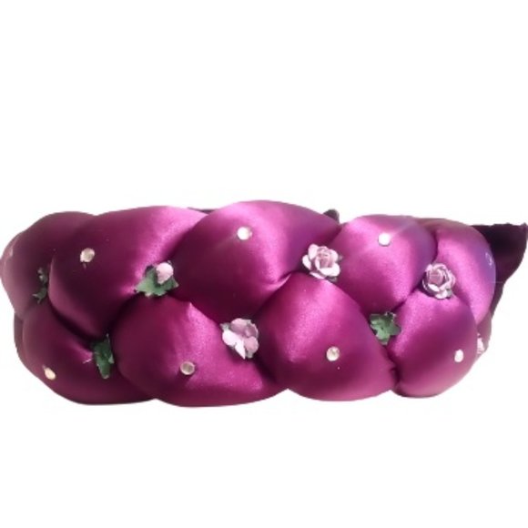 Hollow Out Crownless Couture Bling Accent Satin Braided GV One-Of-a-Kind N9NE main image 12